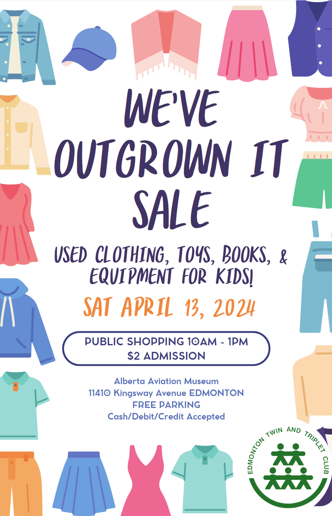 Clothing Sale – Edmonton Twin and Triplet Club